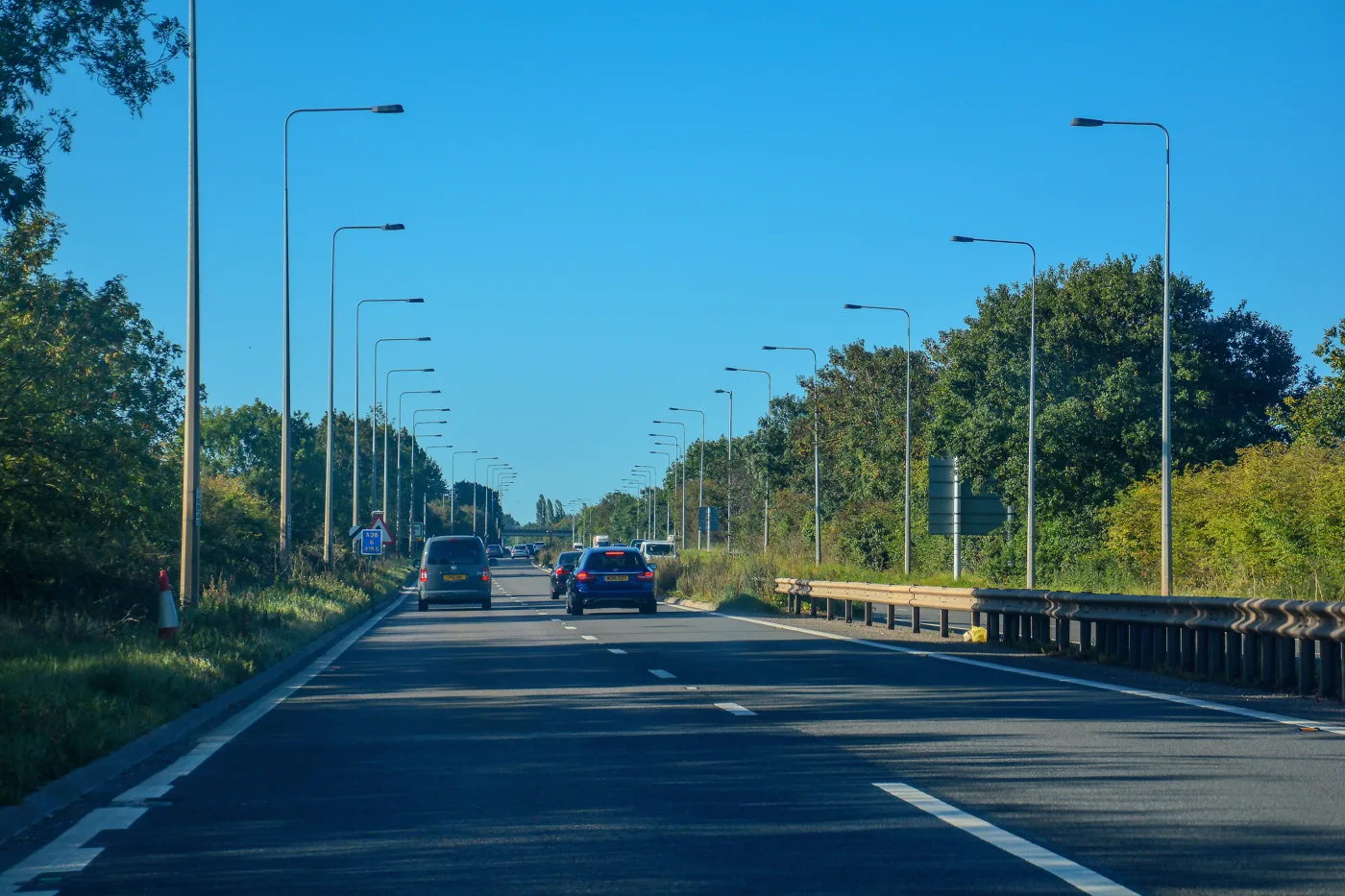 The A38 Rykneld Street between Fradley and Streethay. The new Palletways site sits on farmland immediately west of the road, south of Fradley Park.
